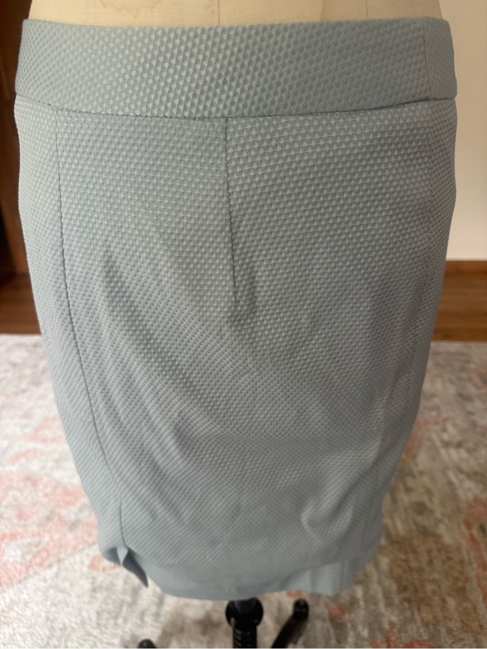The Limited Powder Blue Textured Pencil Skirt